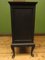 Black Painted Music Cabinet or Office Chest with Fall Front Drawers, 1930s 7