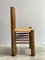 Brutalistischer Mid-Century Stuhl aus Massivholz von Charles Dudouyt, 1940er 5