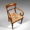 Antique Regency English Scroll Armchair, 1830 6