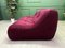 French Burgundy 3-Seater Kali Sofa from Ligne Roset, 1980 3