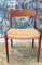 Mid-Century Danish Teak & Paper Cord Model 75 Chair by Niels Otto Møller, Image 10