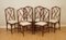 Vintage Bamboo Dining Chairs with White Fabric Seating, Set of 8 2