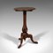 Antique English Walnut Tilt Top Wine Table, Image 4