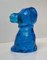Blauer Glashund von Erik Höglund für Kosta Boda, 1970er 3