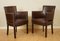 Vintage Tan Newark Leather Biker Dining Chairs from Halo, Set of 4 9