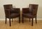 Vintage Tan Newark Leather Biker Dining Chairs from Halo, Set of 4 7