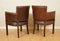 Vintage Tan Newark Leather Biker Dining Chairs from Halo, Set of 4 4