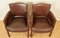 Vintage Tan Newark Leather Biker Dining Chairs from Halo, Set of 4 5