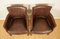 Vintage Tan Newark Leather Biker Dining Chairs from Halo, Set of 4 6