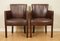 Vintage Tan Newark Leather Biker Dining Chairs from Halo, Set of 4 3