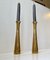 Mid-Century Scandinavian Brass Candlesticks, 1960s, Set of 2 5