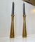 Mid-Century Scandinavian Brass Candlesticks, 1960s, Set of 2, Image 5