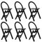 Chaises Pliables en Contreplaqué, Danemark, 1990s, Set de 6 1
