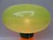 Lámpara de mesa hongo era espacial en naranja y verde, años 70, Imagen 31