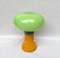 Space Age Mushroom Table Lamp in Orange & Green, 1970s, Image 2