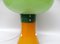 Lampada da tavolo Space Age Mushroom arancione e verde, anni '70, Immagine 26