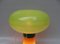 Lampada da tavolo Space Age Mushroom arancione e verde, anni '70, Immagine 7