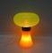 Space Age Mushroom Table Lamp in Orange & Green, 1970s 5