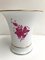 Vintage White Gilding Vase with Pink Flower Pattern by Herend, 1970s 2