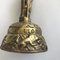 Antique Victorian Brass Bell with Figures, 19th Century 5