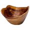 French Riviera Style Brown Bowl in Olive Wood, 1960, Image 1