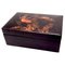 Vietnamese Black and Orange Box in Lacquered Wood 1