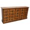 French Rustic Pine Apothecary Cabinet, Early 1900s, Image 1