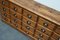French Rustic Pine Apothecary Cabinet, Early 1900s, Image 12