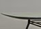 Italian Dining Table with Metal Base and Glass Top and Brass, 1950s 12