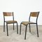 Industrial Grey School Chairs, Set of 2 10