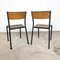 Industrial Grey School Chairs, Set of 2 7