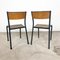 Industrial Grey School Chairs, Set of 2, Image 7
