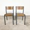 Industrial Grey School Chairs, Set of 2 2