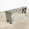 Grey Painted Wooden Farmhouse Bench 2