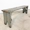 Grey Painted Wooden Farmhouse Bench 9