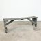 Grey Painted Wooden Farmhouse Bench 1