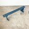 Blue Painted Wooden Farmhouse Bench 3