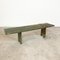 Green Painted Wooden Farmhouse Bench 1