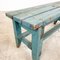 Light Blue Painted Farmhouse Bench, Image 4