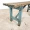 Light Blue Painted Wooden Farmhouse Bench, Image 5