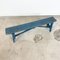 Blue Painted Wooden Farmhouse Bench 2