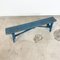 Blue Painted Wooden Farmhouse Bench, Image 2