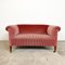 Vintage 2-Sitzer Samtsofa in Rosa 3