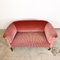 Vintage Pink Velvet 2-Seater Sofa 5