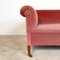 Vintage Pink Velvet 2-Seater Sofa 6