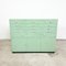 Vintage Mint Green Dentist Drawer Unit with Opaline Glass Top 15