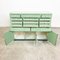 Vintage Mint Green Dentist Drawer Unit with Opaline Glass Top, Image 8