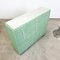 Vintage Mint Green Dentist Drawer Unit with Opaline Glass Top 12