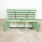 Vintage Mint Green Dentist Drawer Unit with Opaline Glass Top 13