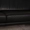 Black Leather Lucca 3-Seater Sofa by Willi Schillig 3